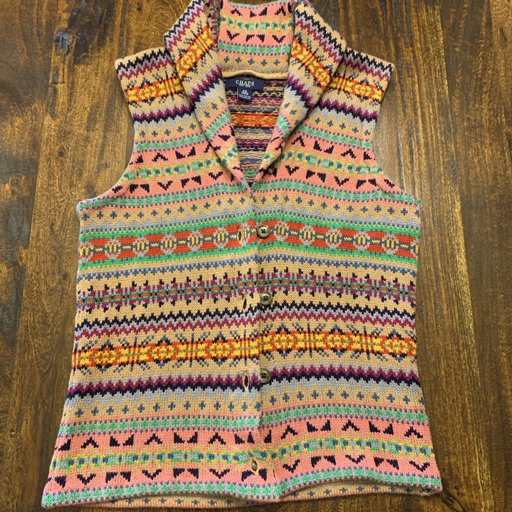 Chaps Sweater Vest - Size X-Small